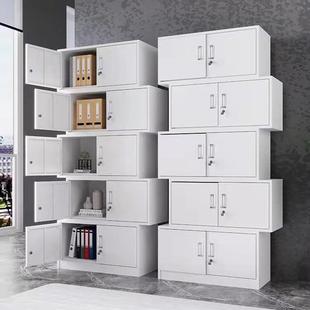 文柜皮柜件公室钢制储办物柜资034料柜档铁案柜带锁管理更衣柜