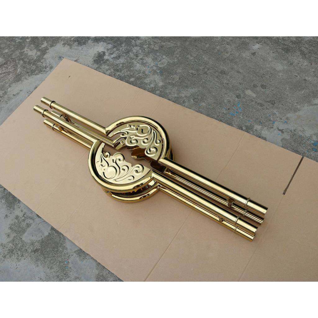 厂家生产订制古大手门拉手仿不锈钢把无框玻璃门钛金铜GIW色拉手