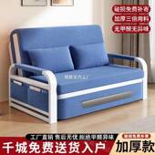 单人型折叠床多功能双人午简床家用客厅休MWD伸缩床小户耐用易折