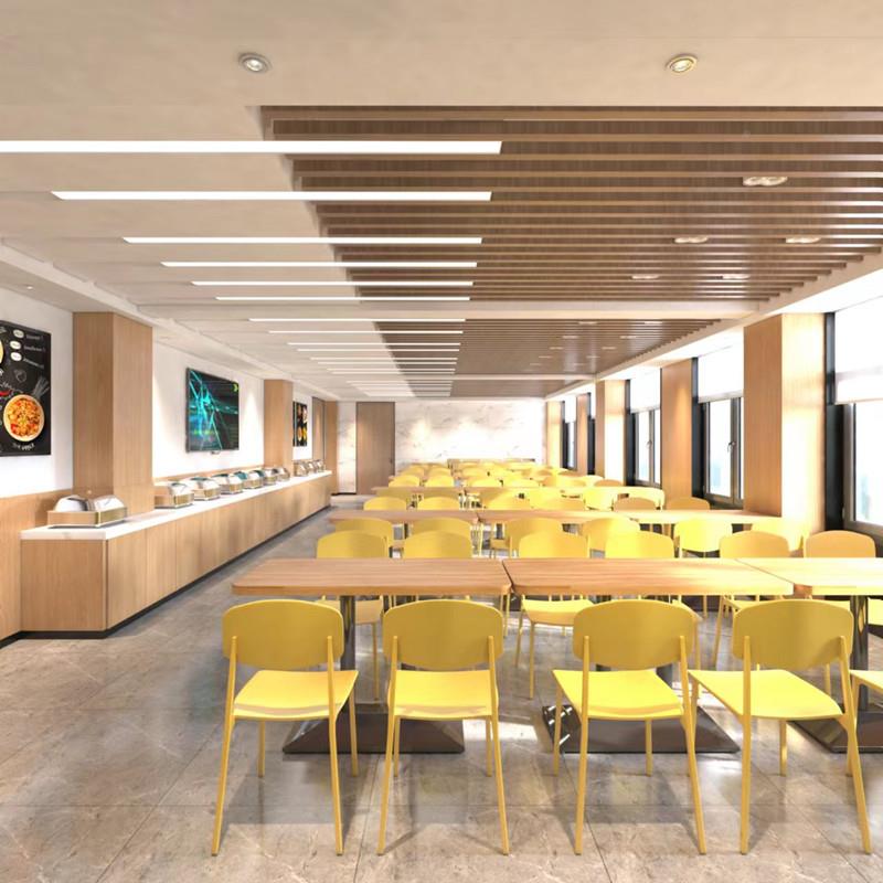 7T员工食堂岩板餐桌实椅商WJX用工饭堂厂快店木桌椅学生餐餐厅连