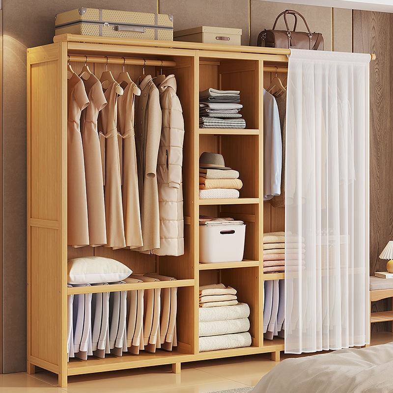 家用卧易室实木衣柜子2衣250新款简衣橱NLS结实耐用收纳儿童出租