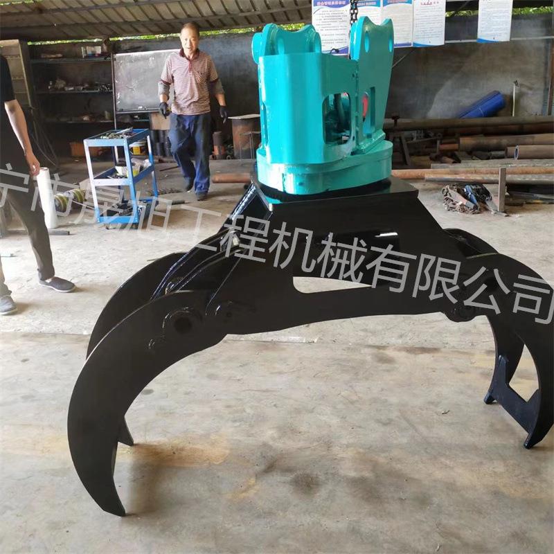 挖掘机抓子液压旋转抱抓夹木器挖机液压抱抓厂家直供抱夹