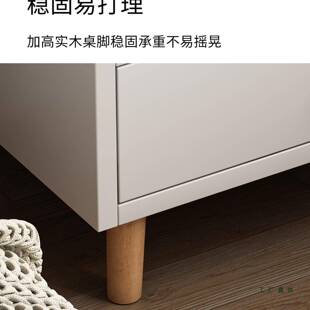 床头985简约现代实木储物柜小型柜简易卧室用2025新家款床头置物