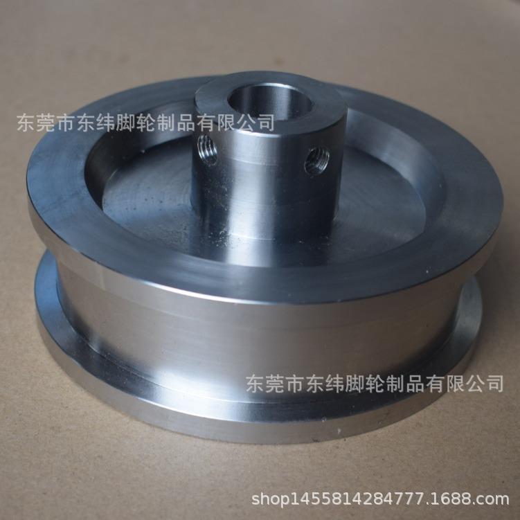 密集架中间轮H型双边槽轮地道轮轨滑4轮30不锈钢钢ETJ轨轮子