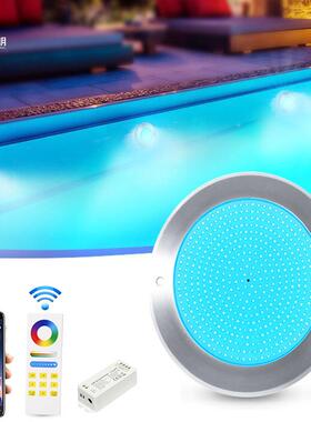 户外31无6不锈钢灌泳池灯超薄全胶支持手a机pUT230-SPp线遥控水下