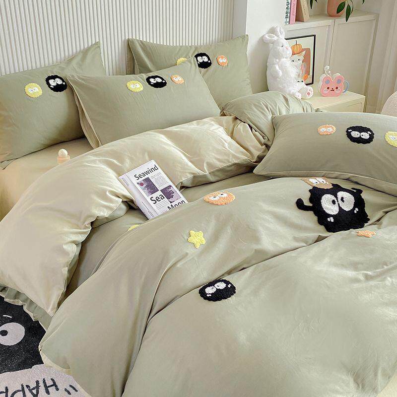 200支毛巾套件绣纯棉四套100全棉三床单可LNY爱被儿童件套学生被