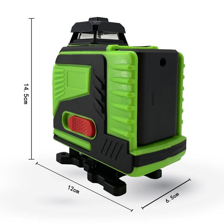 光16线红绿光外贴线水平仪高精度强细线打线ZDA贴墙绿光地仪沙曼