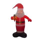 1.老5手拿礼TUG包圣诞人LED发光米灯光气模坐式 气圣充诞老人装 饰