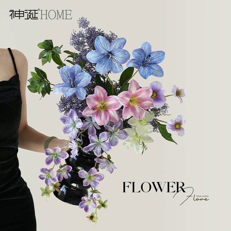 设计师高档花摆束假花仿真花厅餐桌摆花电视柜客样板房设软NZJ装,包装,电子元器件包装,淘宝优惠券,粉丝福利购,淘宝优惠卷