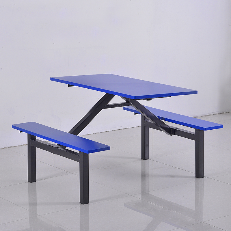 快餐桌椅连身公司食堂饭堂餐桌椅四人工厂员工餐桌桌便利店餐桌