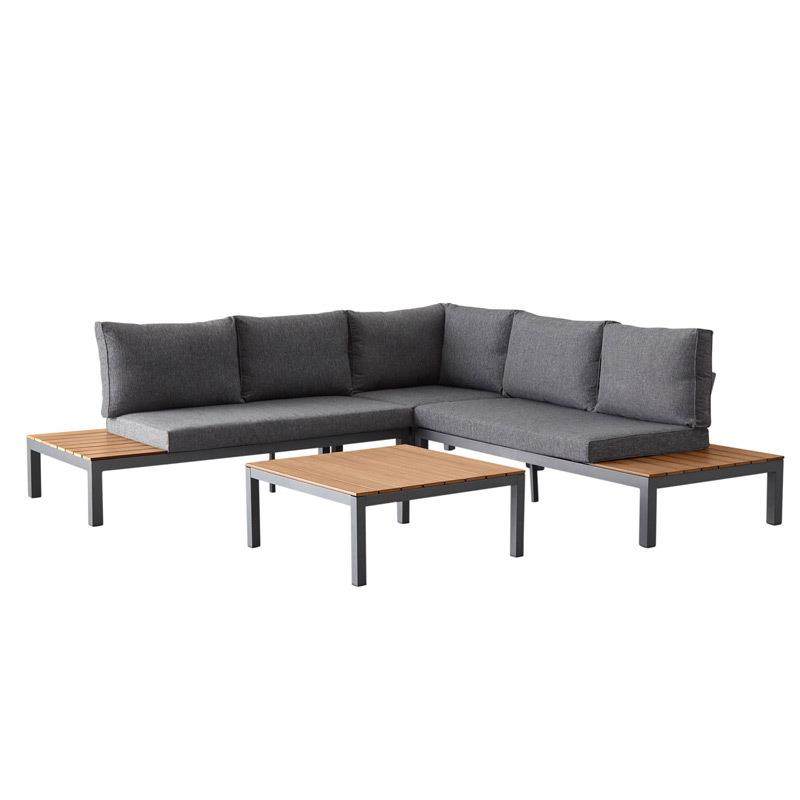 户外沙发北欧露天阳台民宿酒店花园铝合金防水防晒防腐木休闲家具,住宅家具,户外沙发,淘宝优惠券,粉丝福利购,淘宝优惠卷