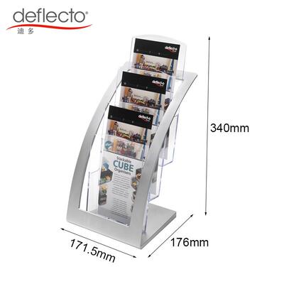 美国迪多厂家直销A6三层目录架杂志宣传架桌面促销架展示架