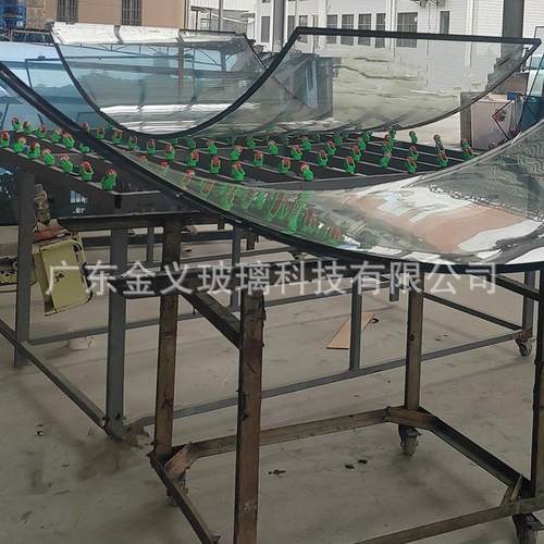 专业定制弯钢玻璃热弯玻璃钢化夹胶中空玻璃双层曲面弧形建筑幕墙
