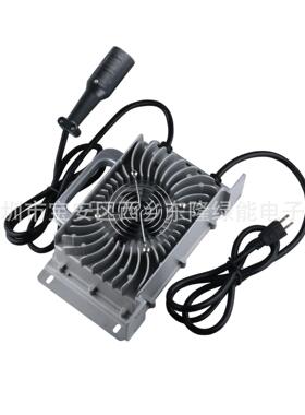 48V15A美规110V大圆头RPC三芯高尔夫球车防水铅酸充电器带OBC