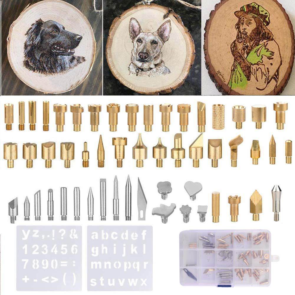 厂家直销55件套雕刻烙铁头烫花头配件烙画雕刻刀头雕刻工具,五金/工具,烙铁/电焊头,淘宝优惠券,粉丝福利购,淘宝优惠卷