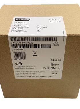 6ES7215-1AG40-0XB0西/门子1215CCPU6ES7215-1AG40-0XB0/OXBO