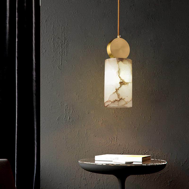 全铜云石轻奢小吊灯新中式北欧现代卧室餐厅吊灯楼梯吊线灯床头灯,家装灯饰光源,智能吊灯,淘宝优惠券,粉丝福利购,淘宝优惠卷