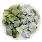 卵丹东玉石颗粒抛光透打磨水磨鹅石绿绿色水磨石28058子水砖用鹅