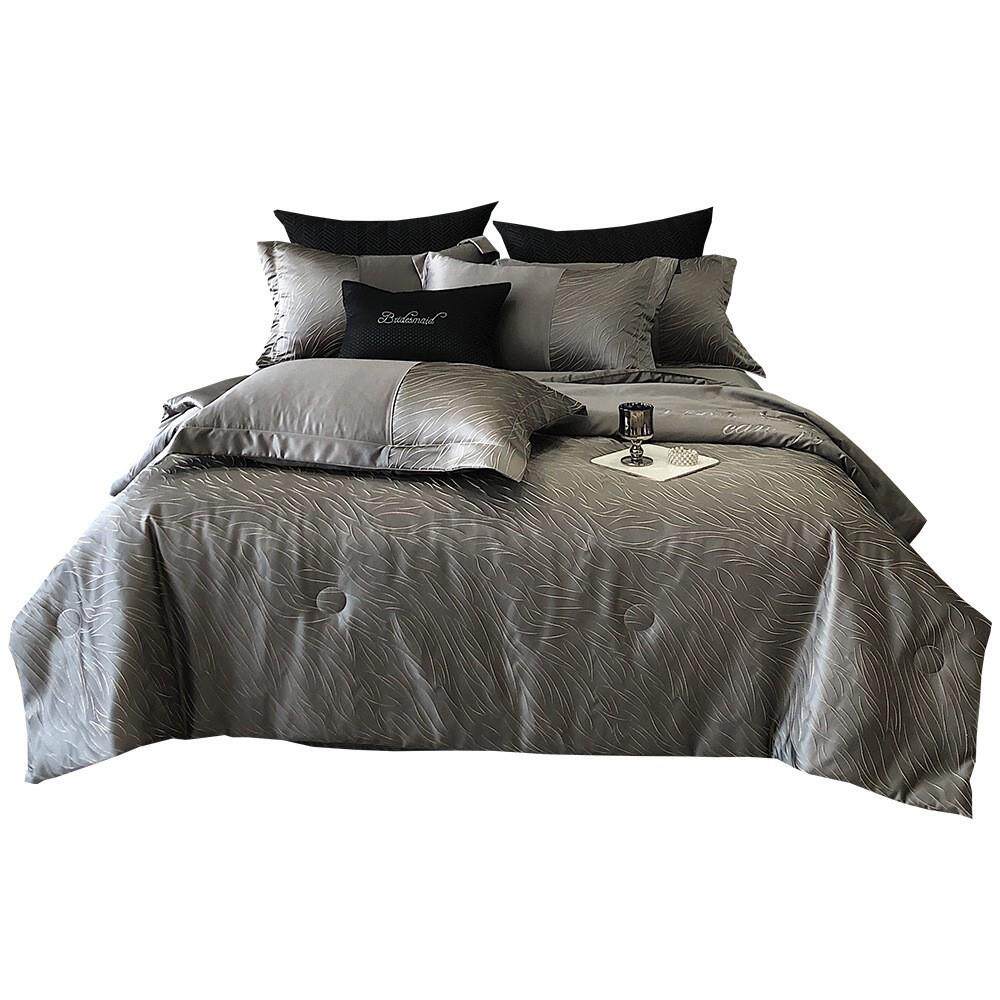 夏季冰丝夏被四件套凉感丝空调被夏凉被三件套男可机洗轻奢高级感