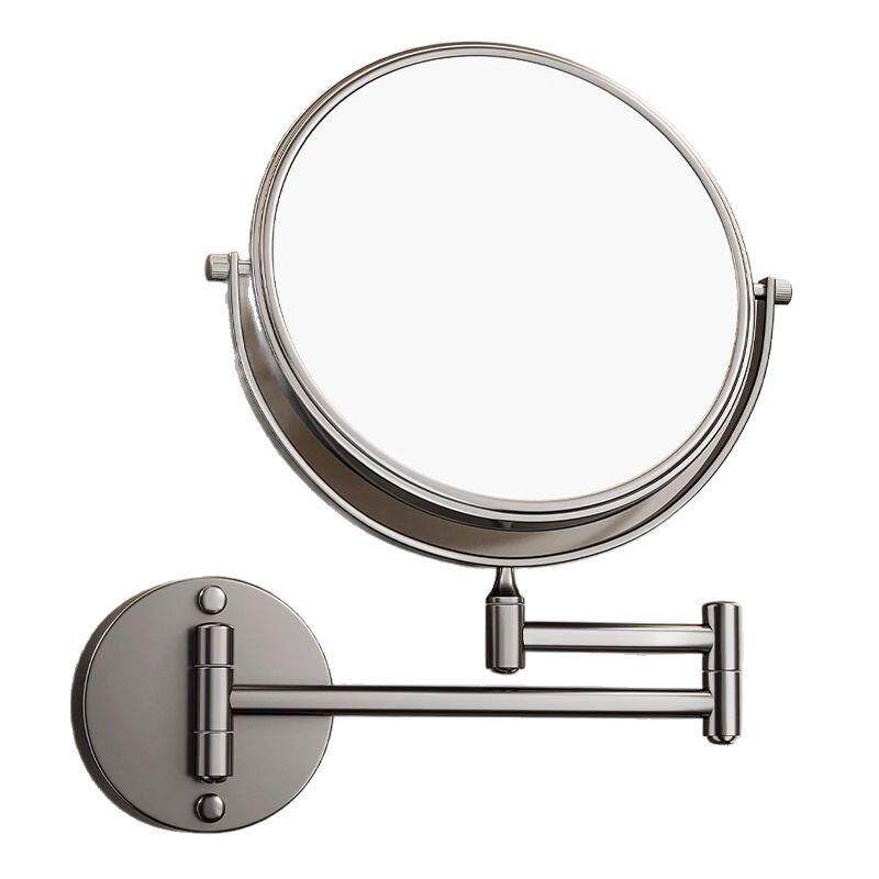 浴室化妆镜折叠镜子壁挂式酒店卫生间洗手间伸缩洗脸镜放大美容镜