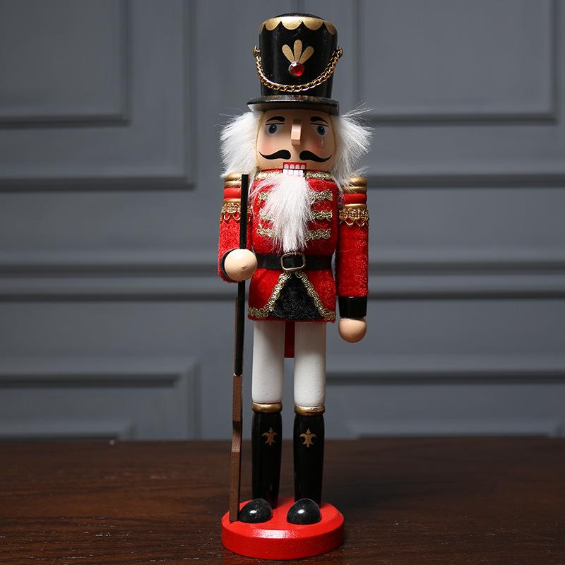 欧式30系偶cm士乐兵手胡桃夹子木人物30胡桃夹列木质摆件装饰品圣