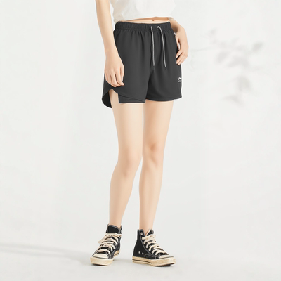 【透气】李宁运动短裤女子夏季柔软舒适比赛高弹紧身裤男AKST863