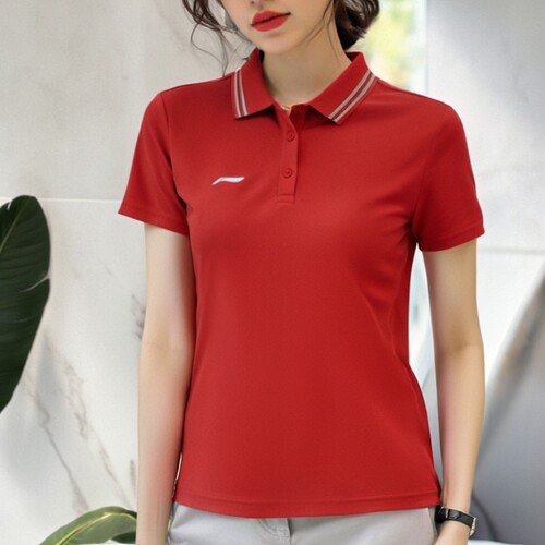 李宁速干POLO衫女子夏季冰爽透气