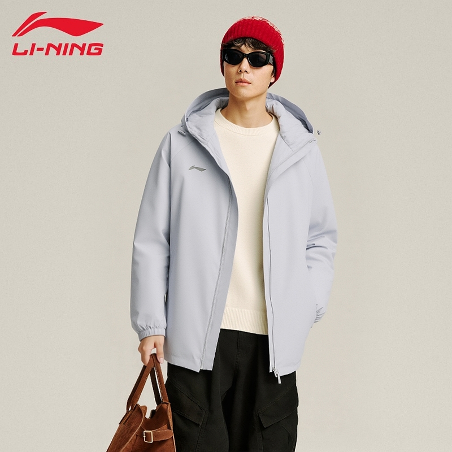 孙颖莎同款李宁运动风衣男女同款春秋休闲防泼水连帽外套AFDV957