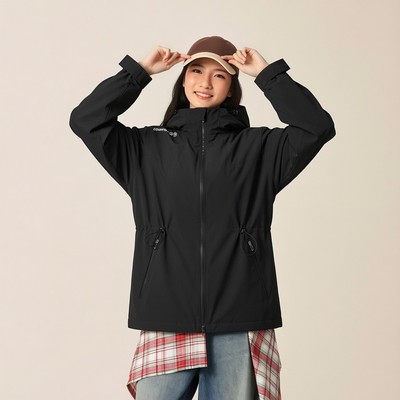 李宁三合一套装风衣女秋冬连帽防风保暖运动加厚珑壳外套AWBV090