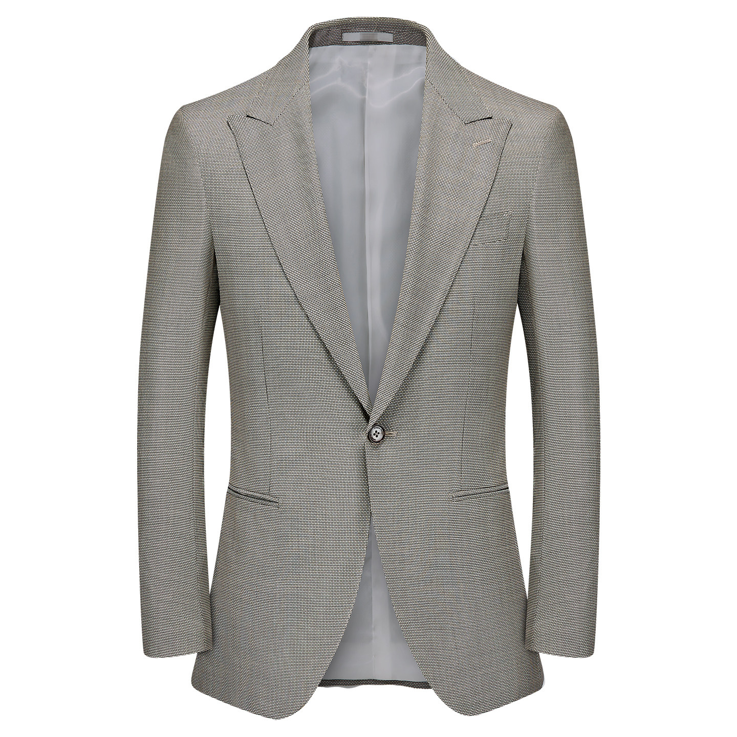 【纯绵羊毛&宽驳头】吉家薄款西装时尚男士千鸟格便西服外套