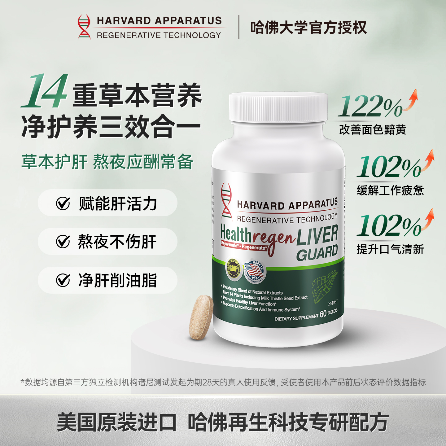 熬夜加班净化肝片