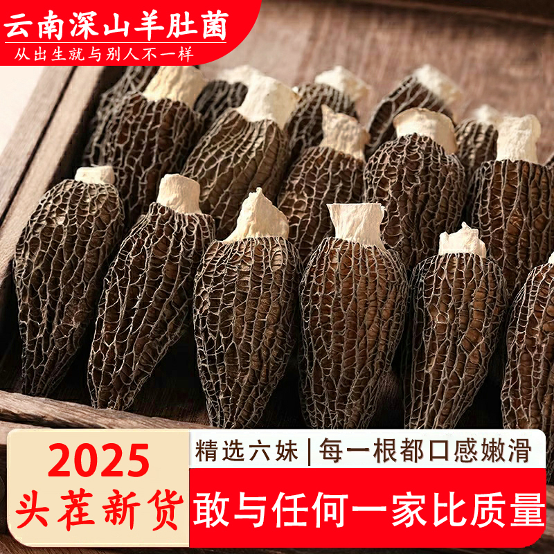 云南头茬上等羊肚菌干货