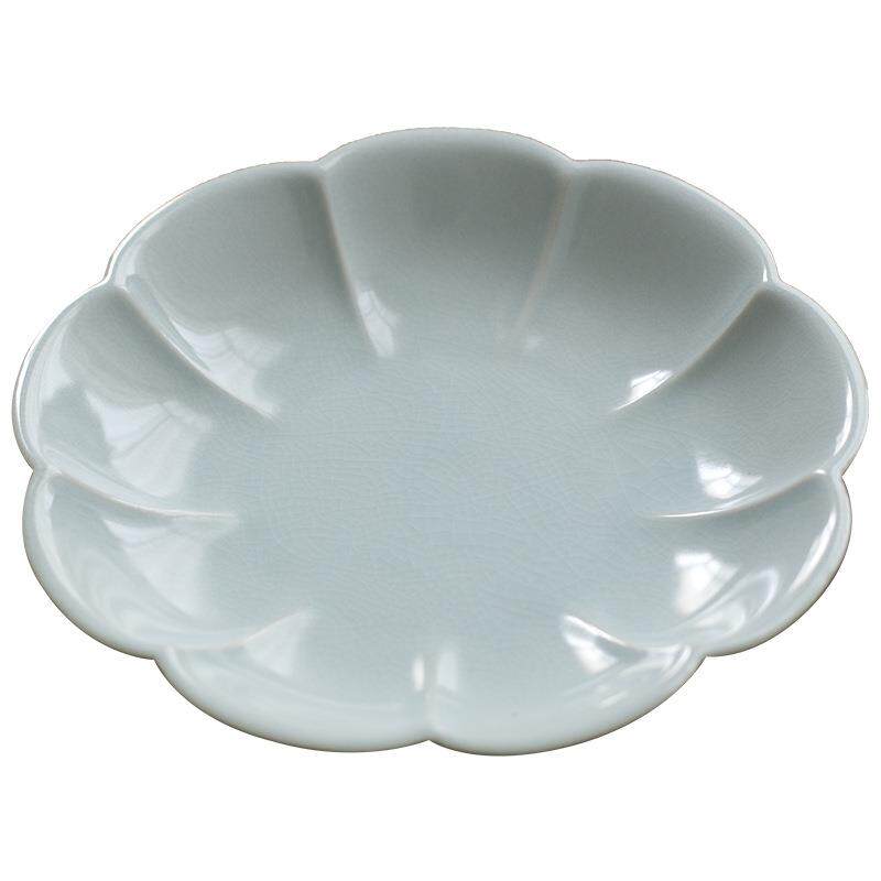 汝窑壶承汝瓷开片可养茶承陶瓷干泡台壶托陶瓷养壶垫丝瓜络