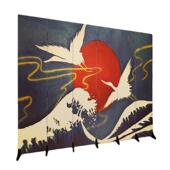 日式 浮世绘屏风隔断墙客厅折叠移动办公室内卧室遮挡小户型玄关