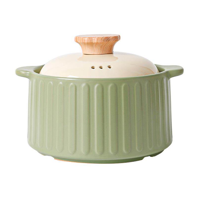 陶瓷砂锅耐高温明火干烧不裂不粘锅家用煲仔饭厨房莫兰迪汤锅彩色