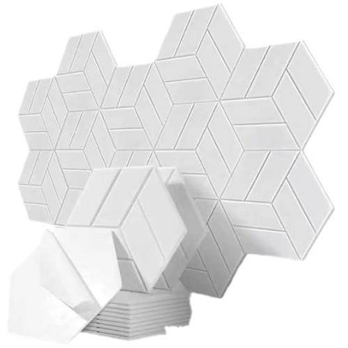 六边型聚酯纤维吸音板幼儿园影院自粘装饰吸音板12片装