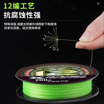 高端12编ygkpe线正品路亚专用pe线主线超远投微物沉水大力马鱼线