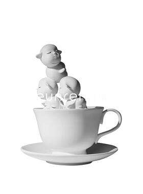 现代简约卡通可爱萌娃精灵摆件软装家居儿童房样板间客厅创意摆设