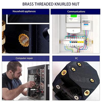 300pcs土八铜螺母热熔铜螺母3D打印滚花螺母盒装