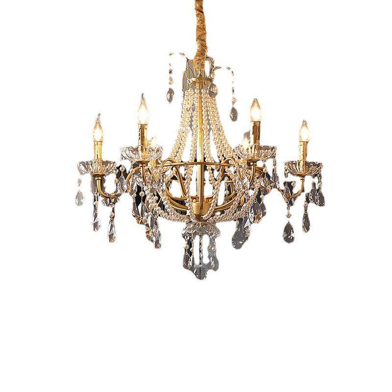 法式挑空客厅复古别墅欧式大气双层复式楼梯美式水晶吊灯工程灯具,家装灯饰光源,智能吊灯,淘宝优惠券,粉丝福利购,淘宝优惠卷