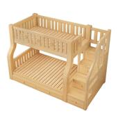 lw0实木子母床上下铺加厚加高多功能上下床组合床高低床公主床儿