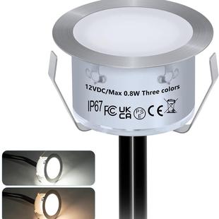 LED甲板灯三色温地埋灯调光调色楼道灯路径灯户外灯串橱柜灯串