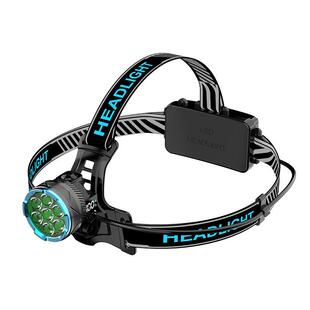 LED矩阵灯珠强光感应头灯大功率头部侧面数字电显户外照明电筒