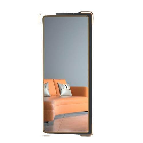 轻奢镜子全身镜穿衣镜家用卧室圆角落地镜女生宿舍壁挂立式试衣镜