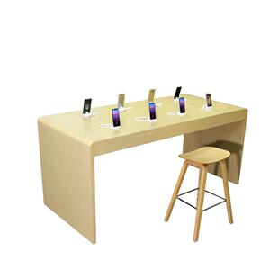 华为3.5体验台手机展示桌配件柜苹果电脑维修收银台吧边柜木