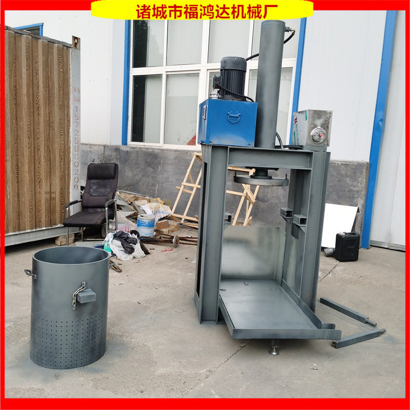 60吨压力肉脂渣挤压压饼机