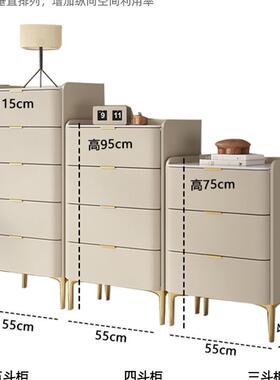 板意式轻奢岩实JVQ木厅斗柜现代简抽屉收纳柜五斗柜储物柜约子客