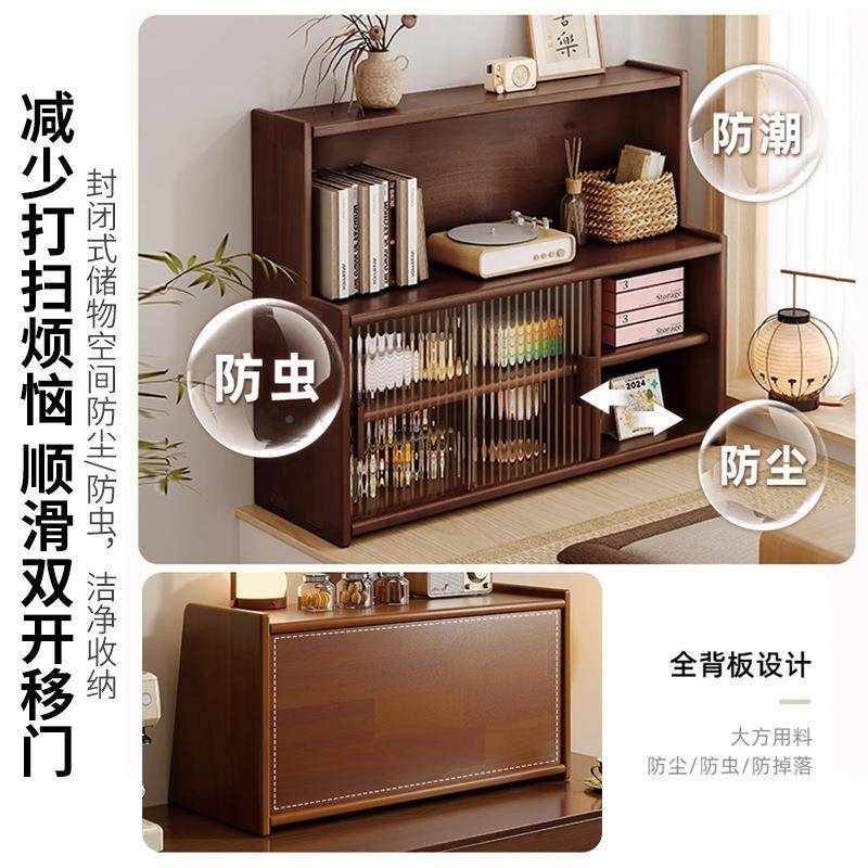 实木飘JA59AJA窗中古风收纳储物柜台阳台改造架展示架多层置物柜