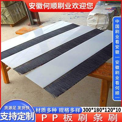 安徽何顺刷尼业P板P刷黑色VLS龙丝条刷工业机械清扫除尘毛排条刷