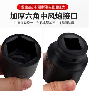 重型套2合6件公英制套筒扳手组汽修汽保维修工具SXL六角梅花风套